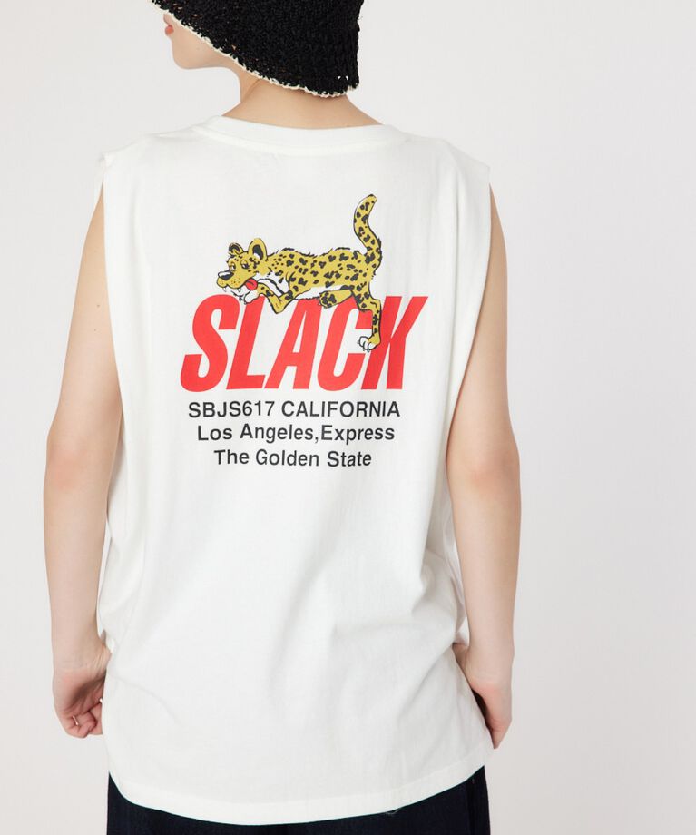 RODEO CROWNS「SLACKタックノースリーブトップス」|タンクトップ|O/WHT1
