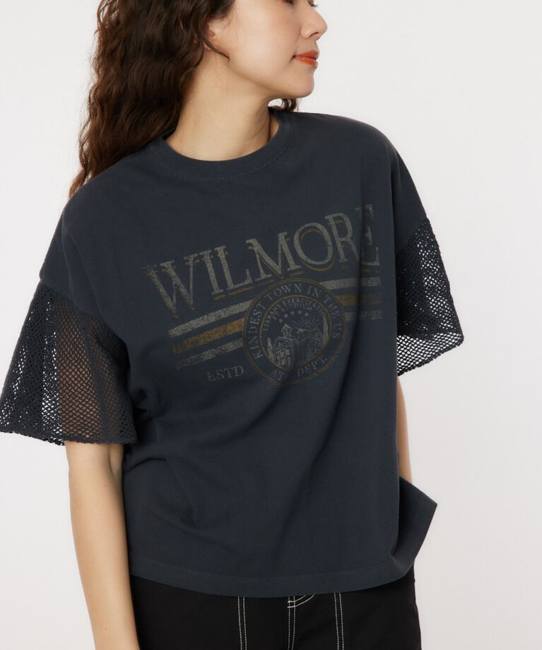 RODEO CROWNS「フリルメッシュスリーブトップス」|Tシャツ・カットソー|