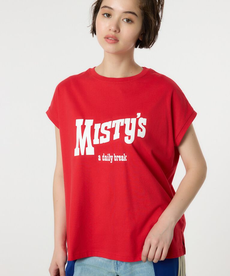 RODEO CROWNS「MISTYフレンチスリーブトップス」|タンクトップ|RED