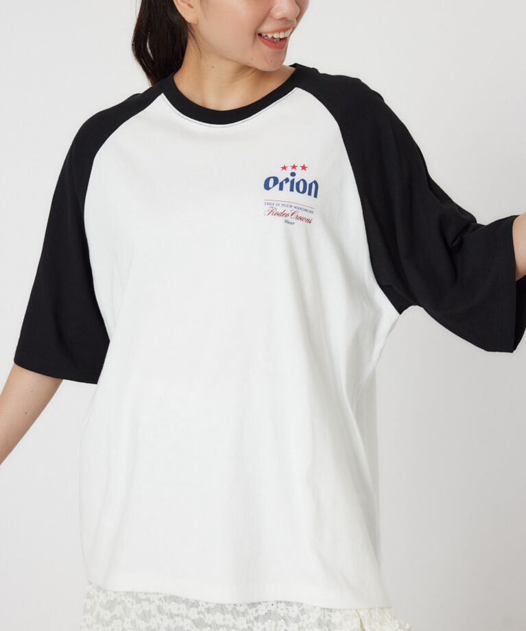 RODEO CROWNS「Orion BeerxRCSラグラン5分トップス」|Tシャツ・カットソー|