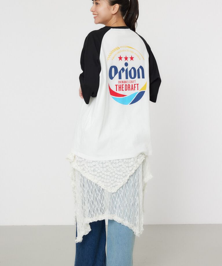 RODEO CROWNS「Orion BeerxRCSラグラン5分トップス」|Tシャツ・カットソー|