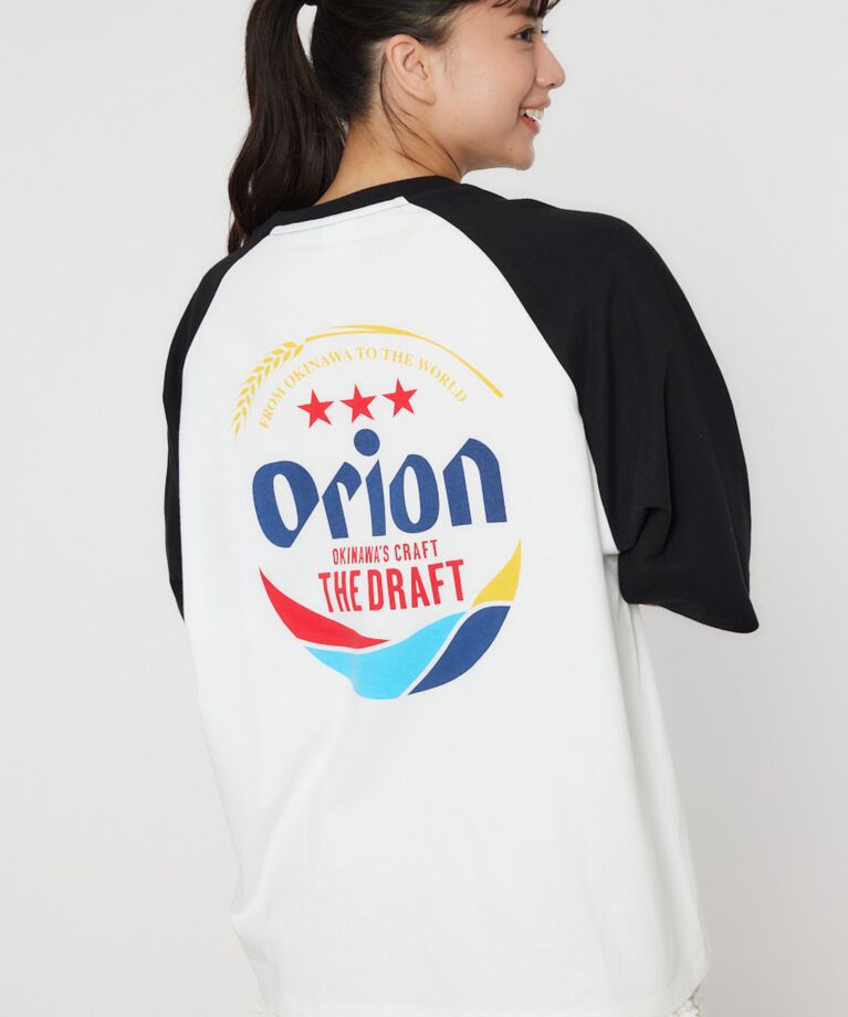 RODEO CROWNS「Orion BeerxRCSラグラン5分トップス」|Tシャツ・カットソー|