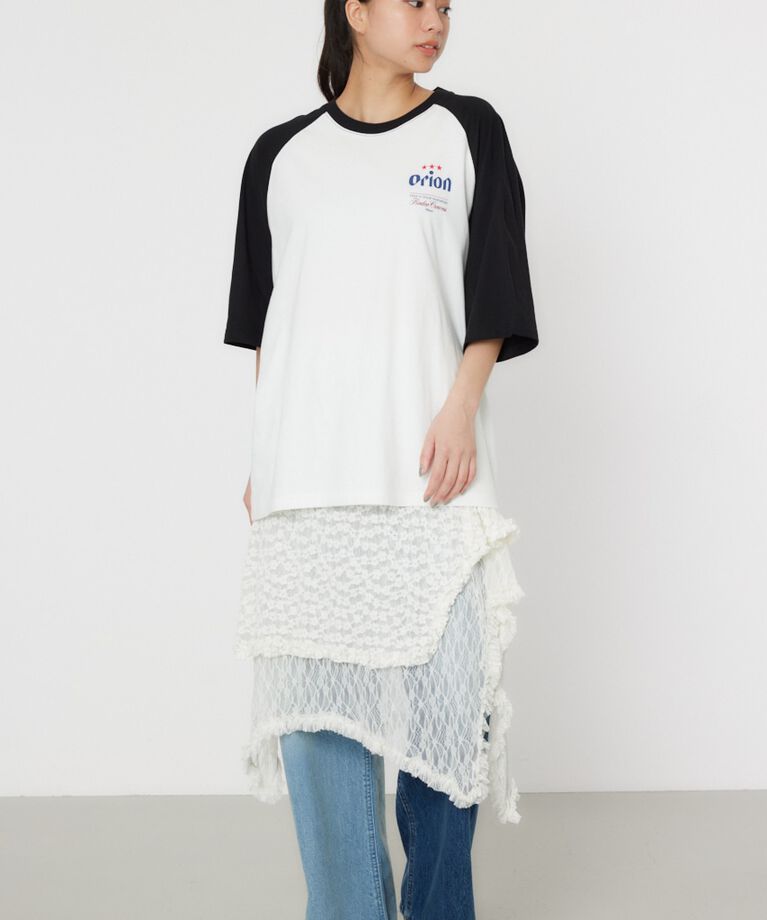 RODEO CROWNS「Orion BeerxRCSラグラン5分トップス」|Tシャツ・カットソー|