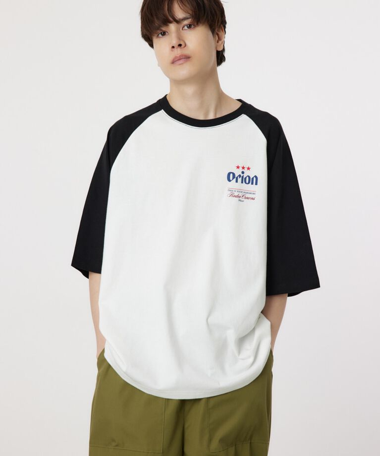 RODEO CROWNS「Orion BeerxRCSラグラン5分トップス」|Tシャツ・カットソー|