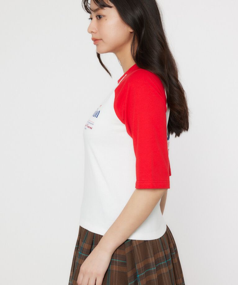 RODEO CROWNS「Orion BeerxRCSラグラン5分トップス」|Tシャツ・カットソー|