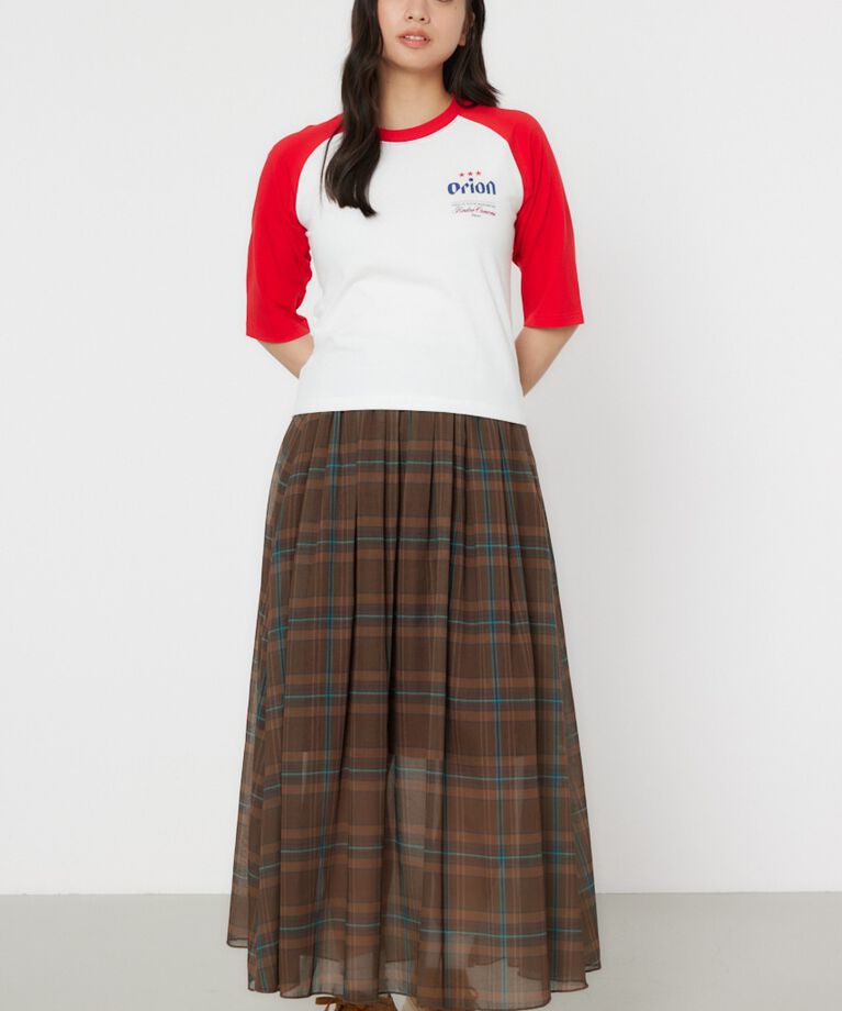 RODEO CROWNS「Orion BeerxRCSラグラン5分トップス」|Tシャツ・カットソー|