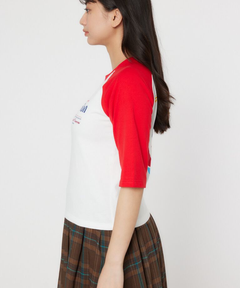 RODEO CROWNS「Orion BeerxRCSラグラン5分トップス」|Tシャツ・カットソー|