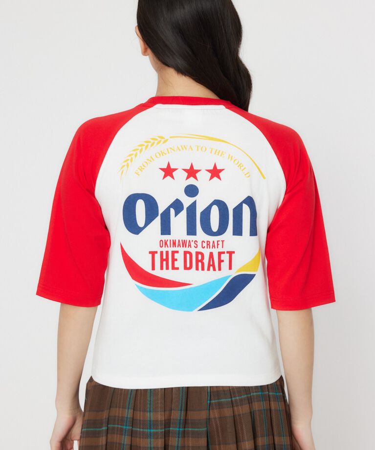 RODEO CROWNS「Orion BeerxRCSラグラン5分トップス」|Tシャツ・カットソー|