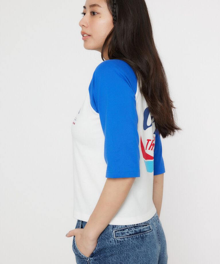 RODEO CROWNS「Orion BeerxRCSラグラン5分トップス」|Tシャツ・カットソー|