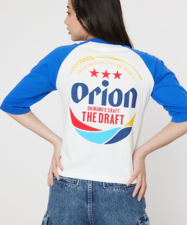 RODEO CROWNS「Orion BeerxRCSラグラン5分トップス」|Tシャツ・カットソー|