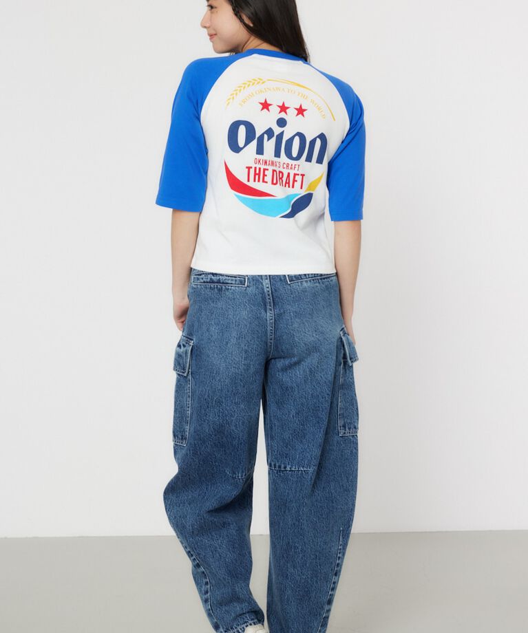 RODEO CROWNS「Orion BeerxRCSラグラン5分トップス」|Tシャツ・カットソー|