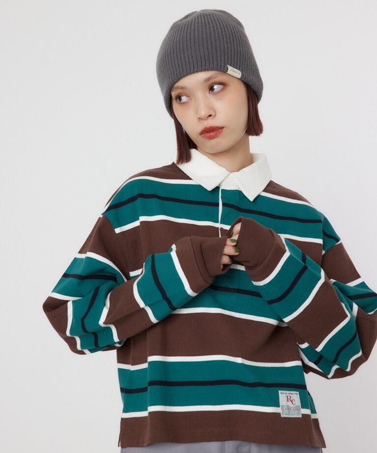 RODEO CROWNS「GOOD OLD ルーズラガーシャツ」|Tシャツ・カットソー|柄BRN5