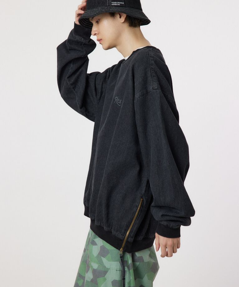 RODEO CROWNS「side-zip denim TOPS」|シャツ・ブラウス|