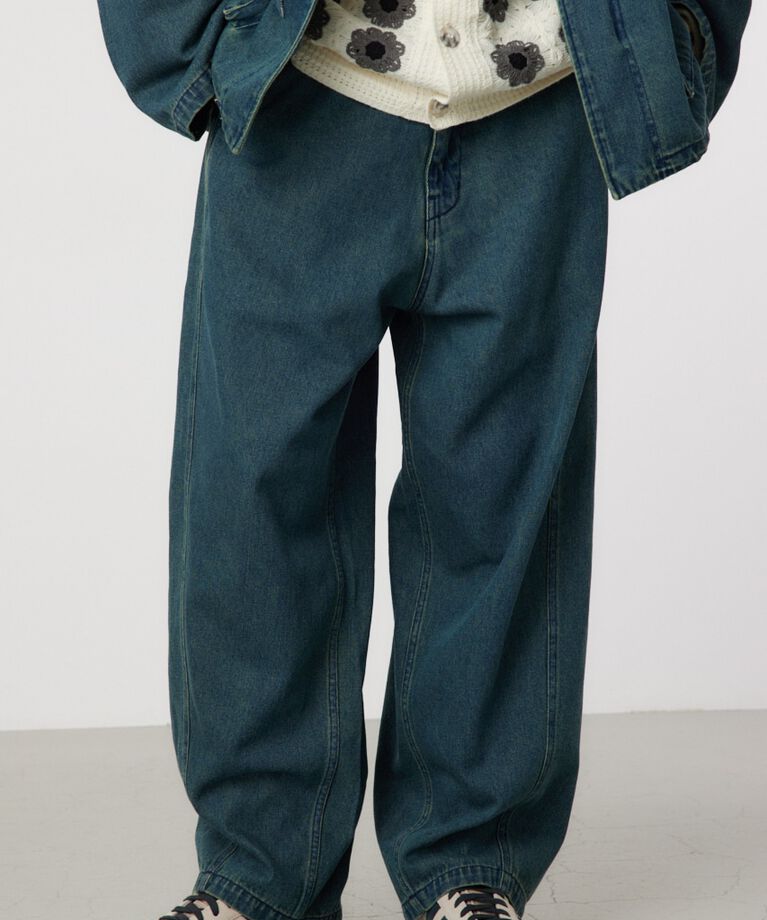 RODEO CROWNS「curve denim pants」|デニム|BLU