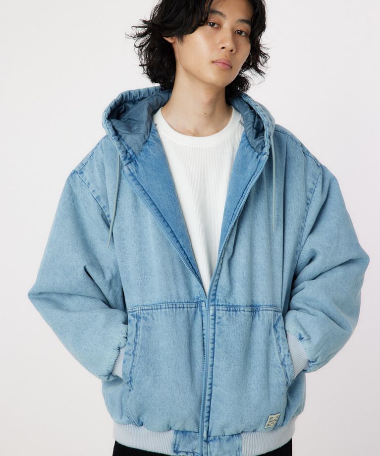 RODEO CROWNS「duck hooded ジャケット」|パーカー|L/BLU1