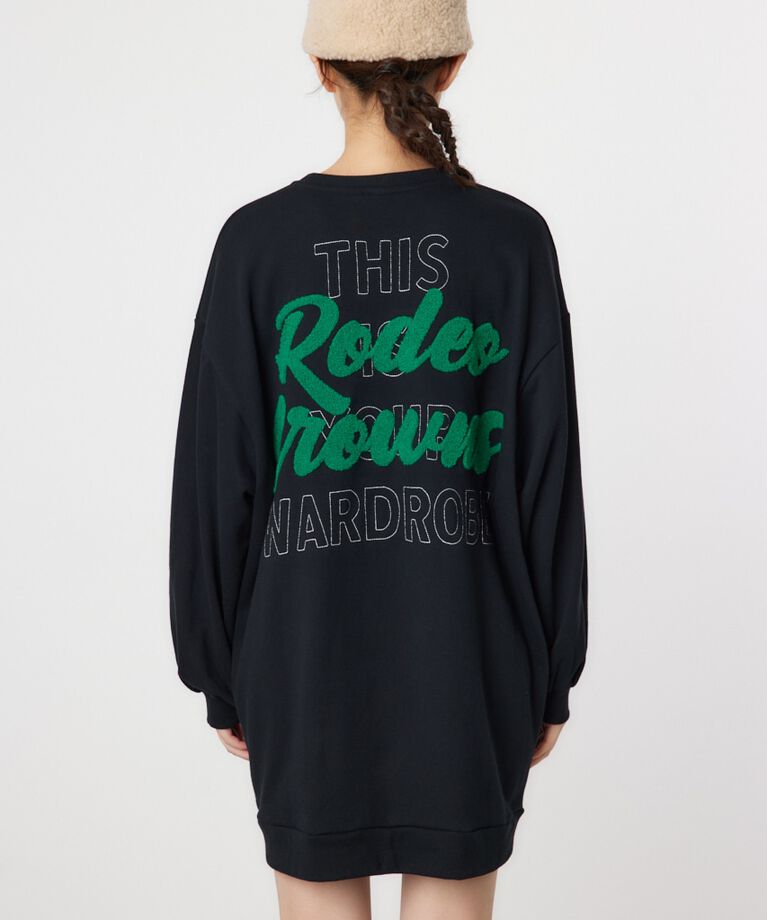 RODEO CROWNS「BACK 刺繍ロゴ スウェット ワンピース」|ワンピース|