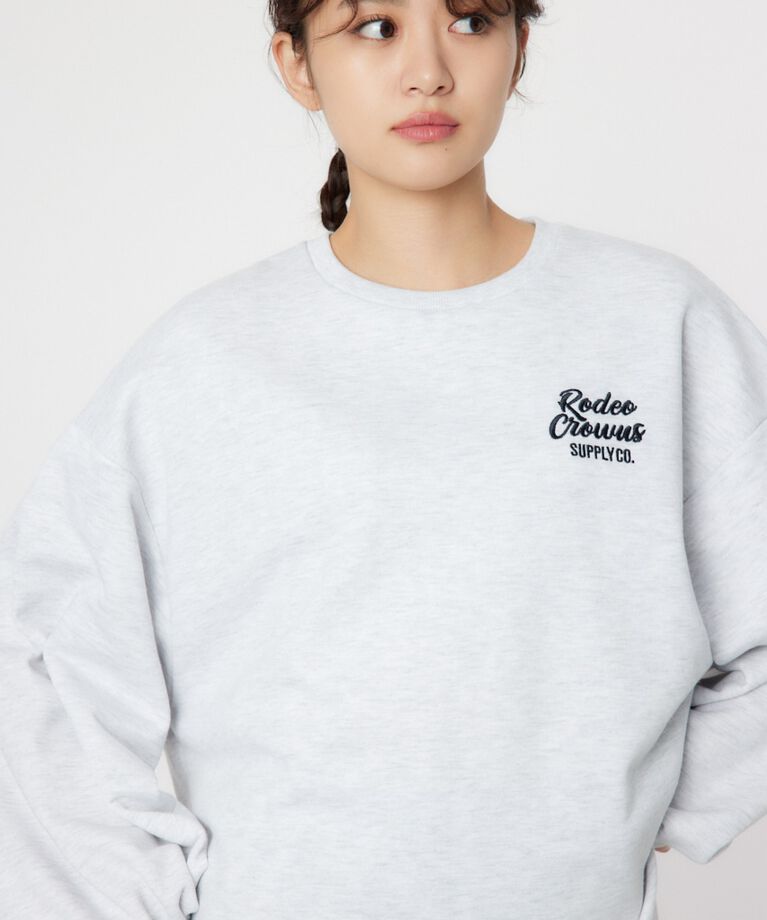 RODEO CROWNS「BACK 刺繍ロゴ スウェット ワンピース」|ワンピース|
