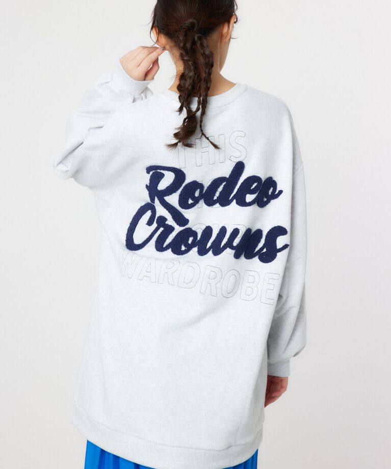 RODEO CROWNS「BACK 刺繍ロゴ スウェット ワンピース」|ワンピース|