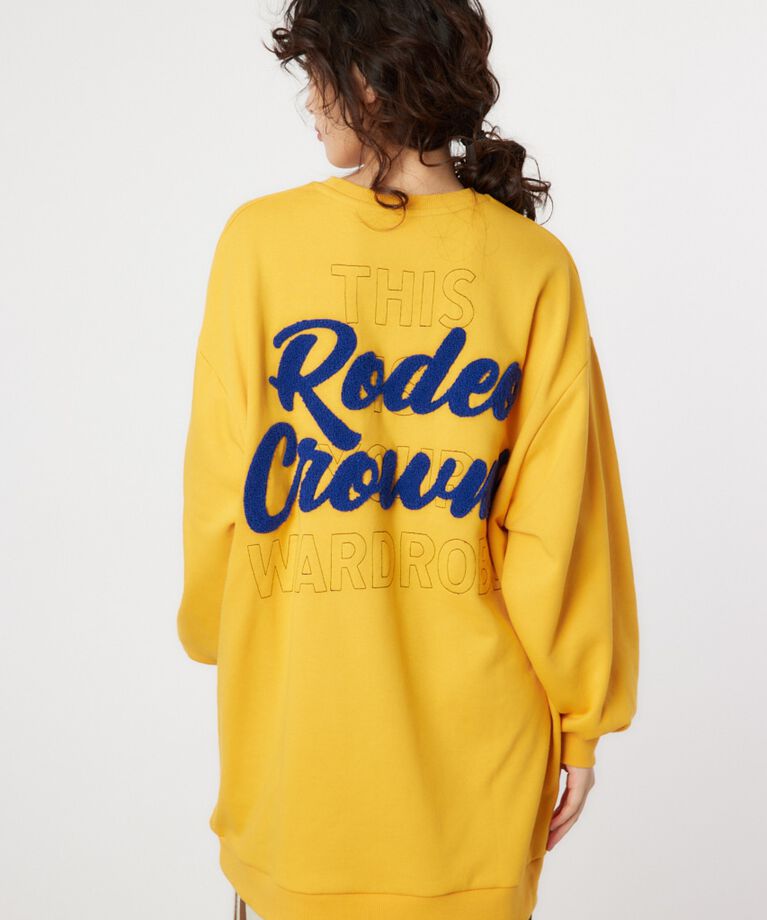 RODEO CROWNS「BACK 刺繍ロゴ スウェット ワンピース」|ワンピース|