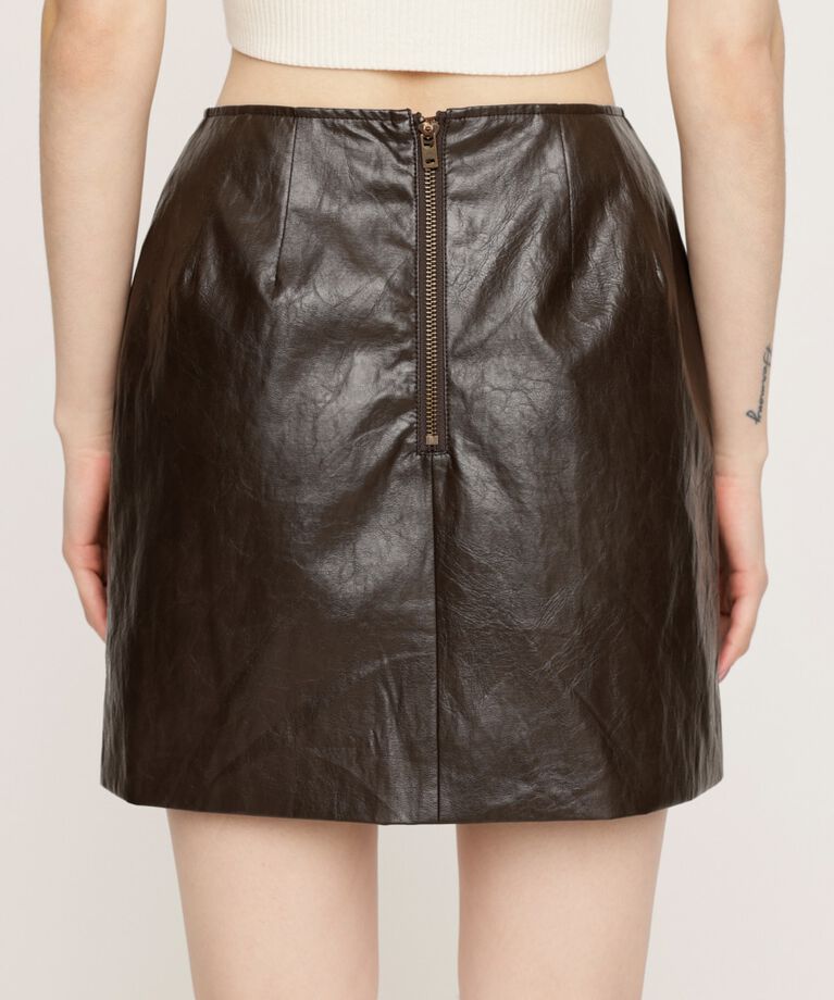 SLY「F／LEATHER TIGHT ショートスカート」|スカート|