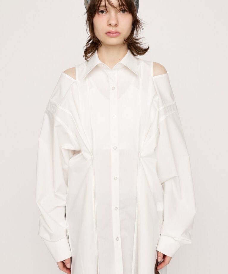 SLY「2WAY OVER SIZE シャツ」|シャツ・ブラウス|WHT