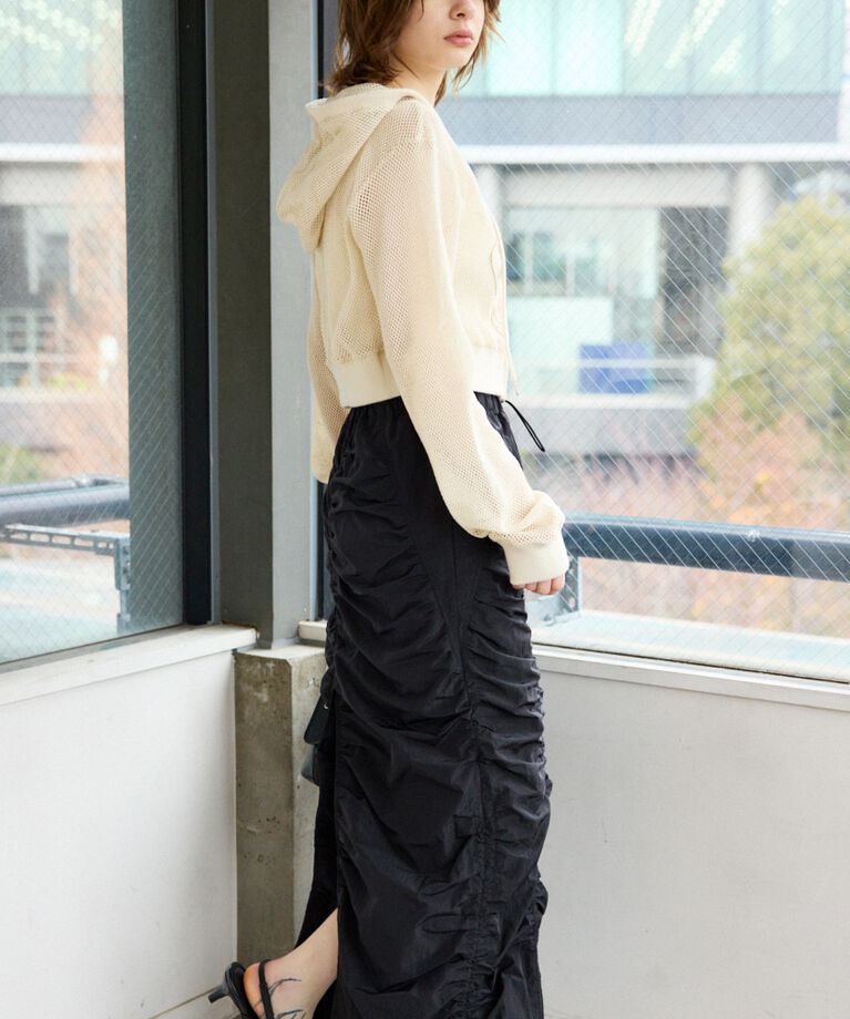 SLY「I LINE GATHER スカート」|スカート|