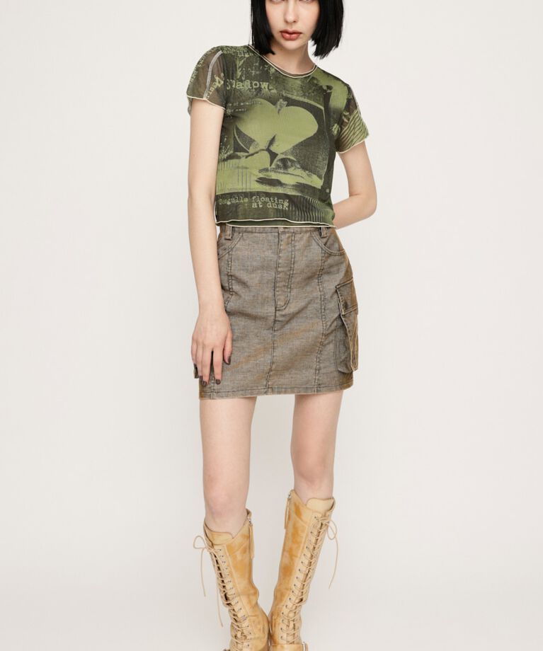 SLY「WASHED CORDUROY ショートスカート」|スカート|