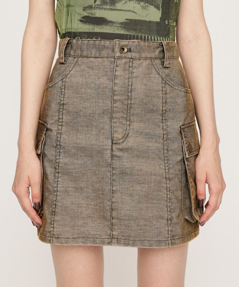 SLY「WASHED CORDUROY ショートスカート」|スカート|
