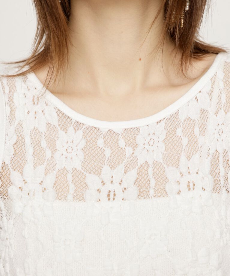 SLY「HOLE LACE トップス」|Tシャツ・カットソー|