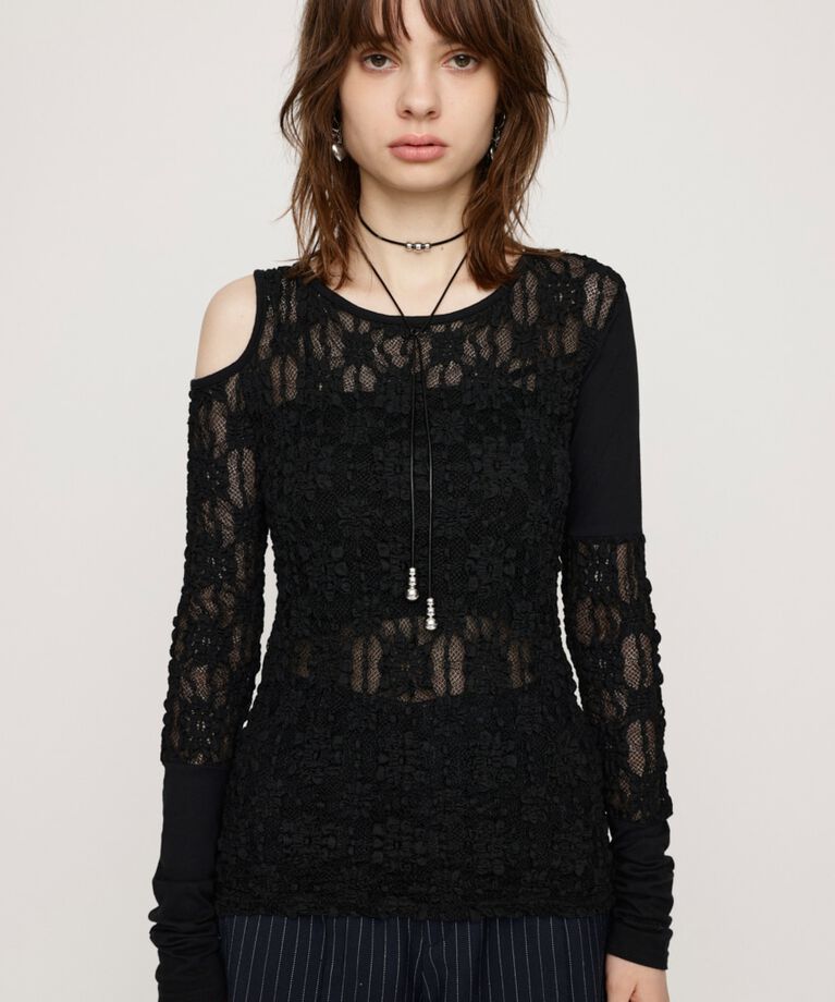 SLY「HOLE LACE トップス」|Tシャツ・カットソー|