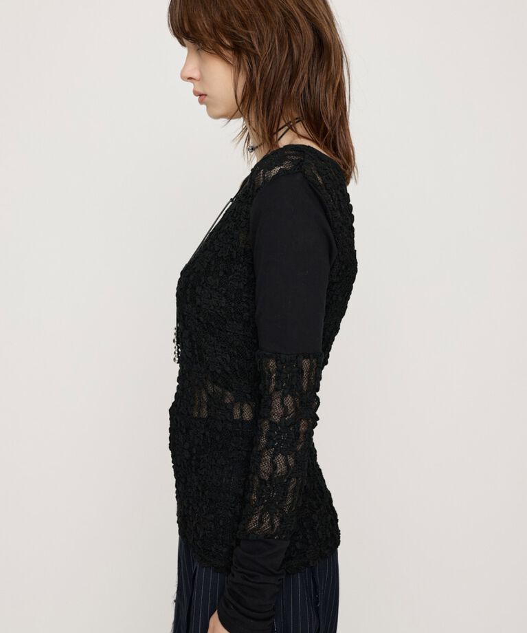 SLY「HOLE LACE トップス」|Tシャツ・カットソー|