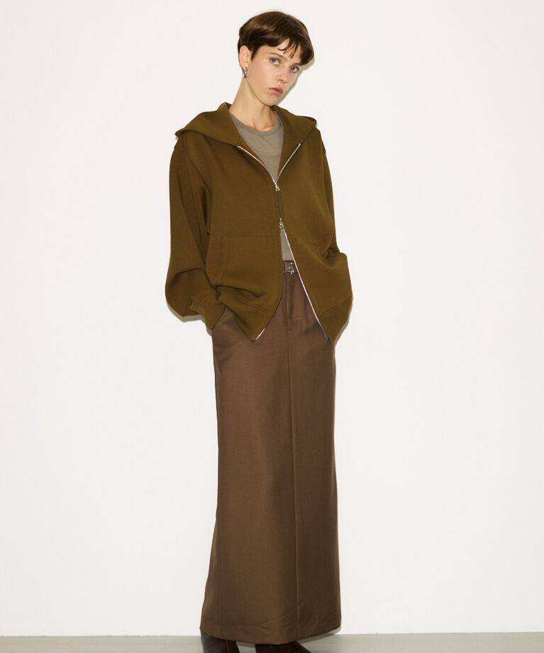 SLY「MANNISH BELTED I LINE ロングスカート」|スカート|