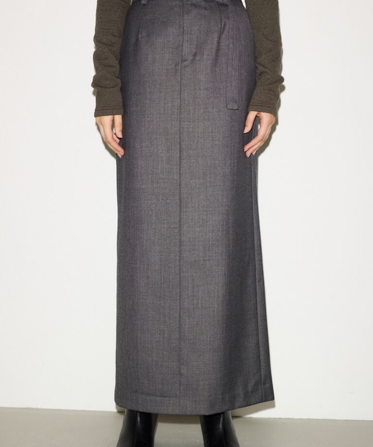 SLY「MANNISH BELTED I LINE ロングスカート」|スカート|