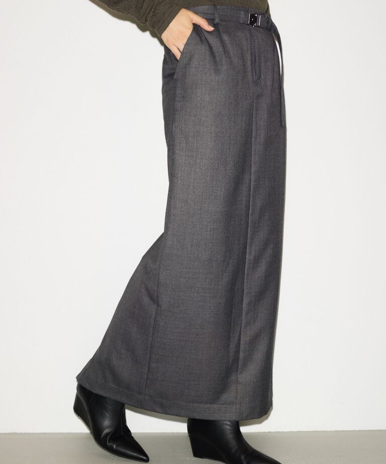 SLY「MANNISH BELTED I LINE ロングスカート」|スカート|