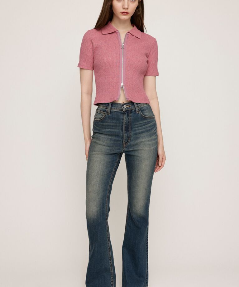 SLY「HW FLARE PT WITH ROICA（R）EF」|デニム|