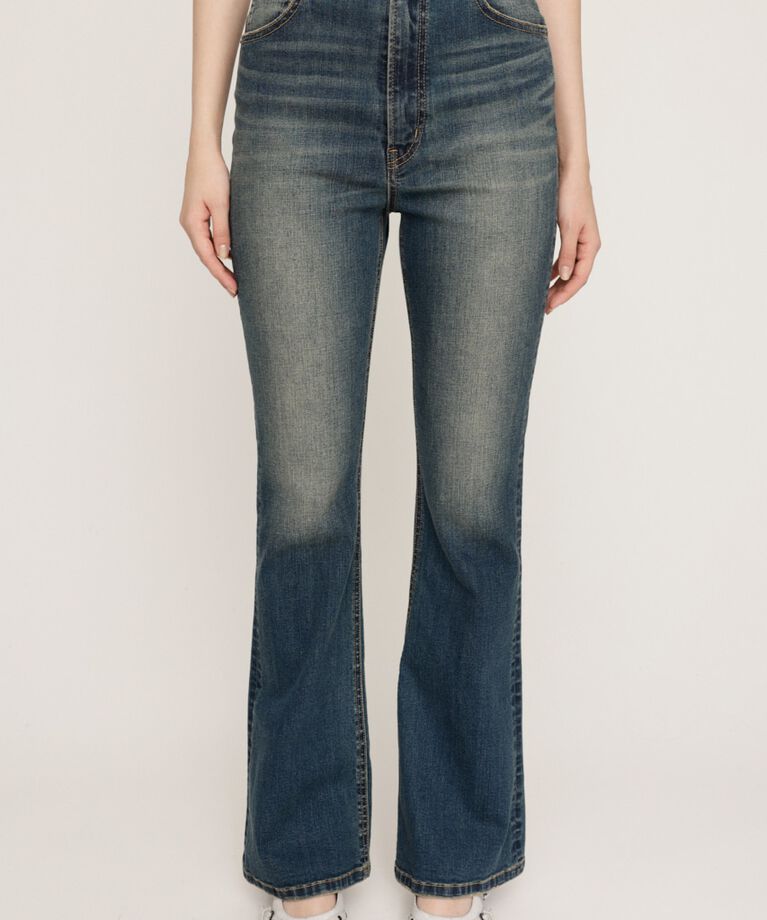 SLY「HW FLARE PT WITH ROICA（R）EF」|デニム|