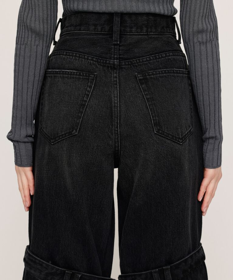 SLY「J／W KNEE DENIM PT-E」|デニム|