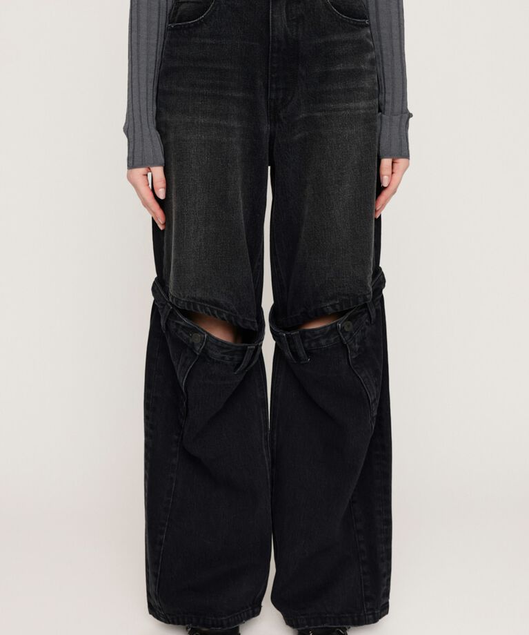 SLY「J／W KNEE DENIM PT-E」|デニム|