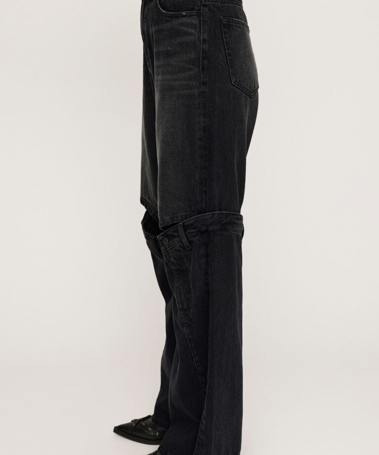 SLY「J／W KNEE DENIM PT-E」|デニム|