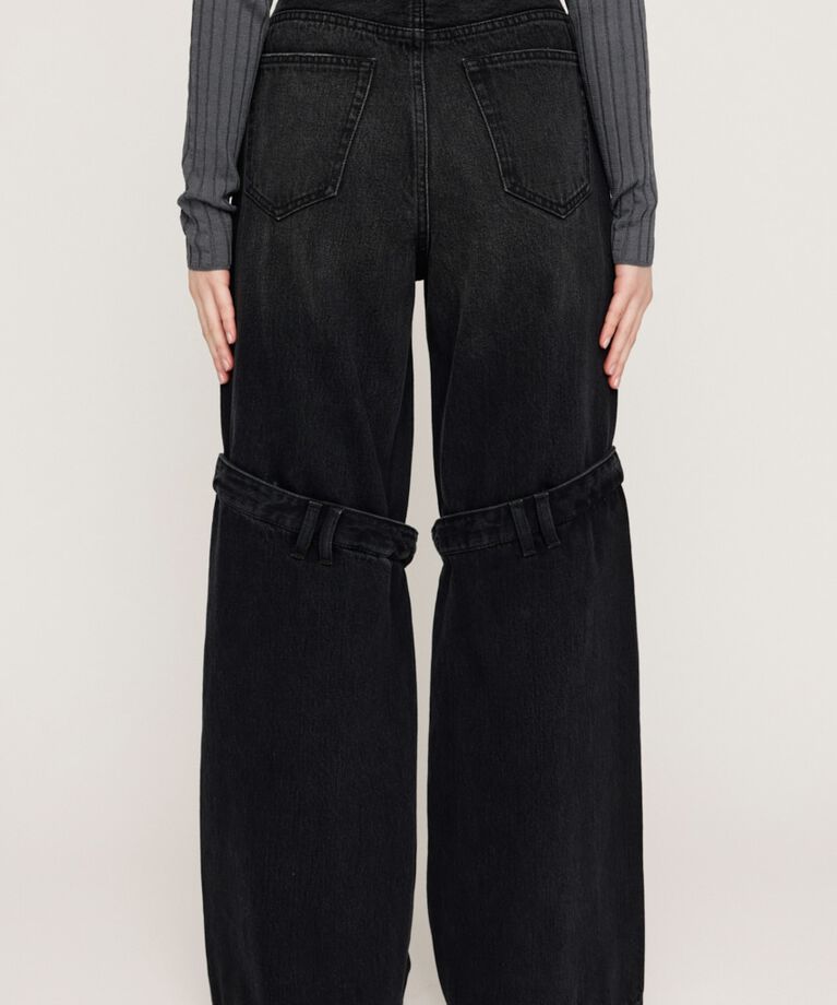 SLY「J／W KNEE DENIM PT-E」|デニム|
