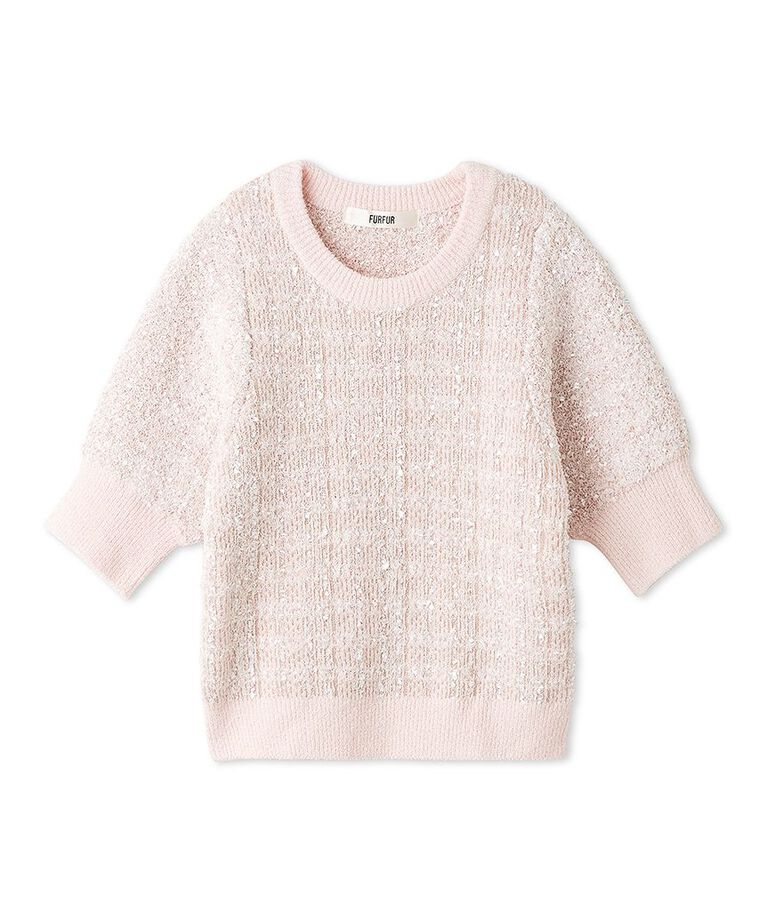 FURFUR「【限定カラー】ツイードニットトップス」|ニット・セーター|