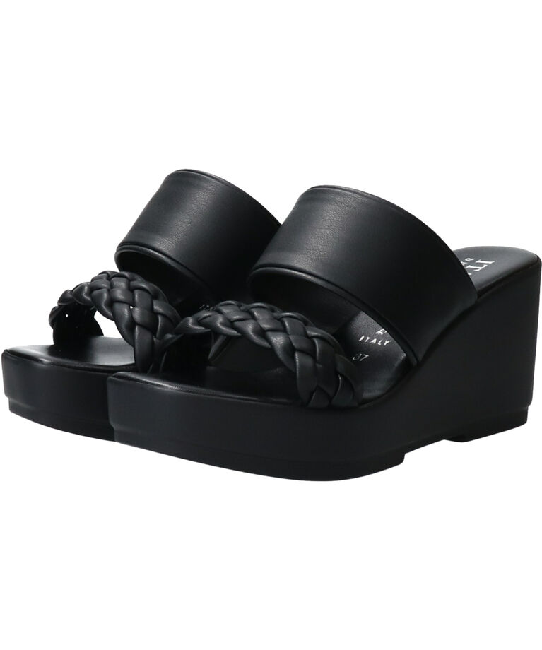 IMPORT SELECT「【ITALIAN SHOEMAKERS】厚底ダブルベルトイントレチャートサンダル」|サンダル|