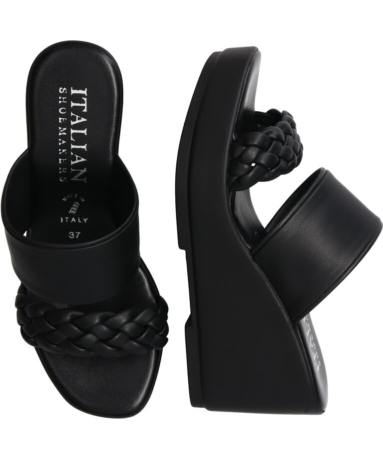 IMPORT SELECT「【ITALIAN SHOEMAKERS】厚底ダブルベルトイントレチャートサンダル」|サンダル|