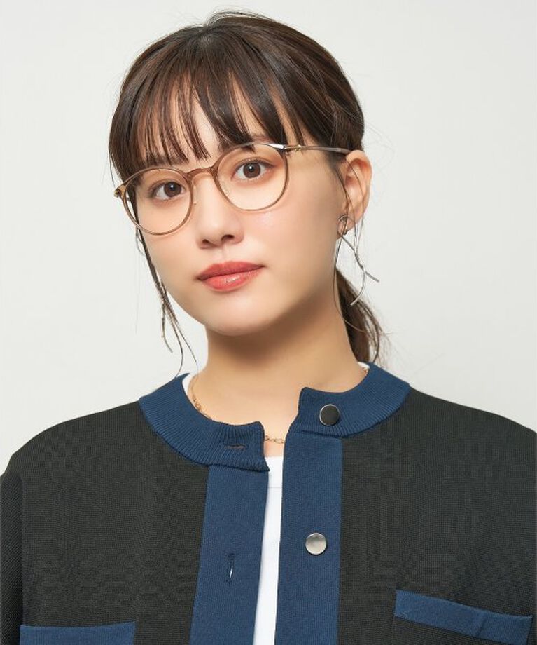  「ボストン型 メガネ 軽量 大人可愛い おうちメガネ 伊達メガネ レンズ交換券付」|メガネ|