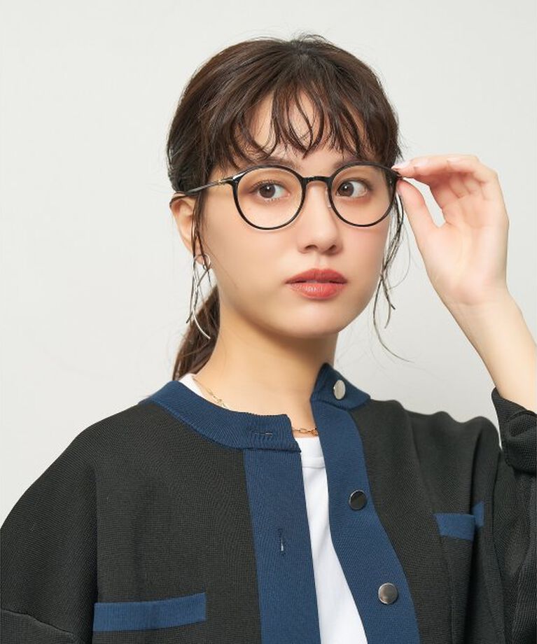  「ボストン型 メガネ 軽量 大人可愛い おうちメガネ 伊達メガネ レンズ交換券付」|メガネ|