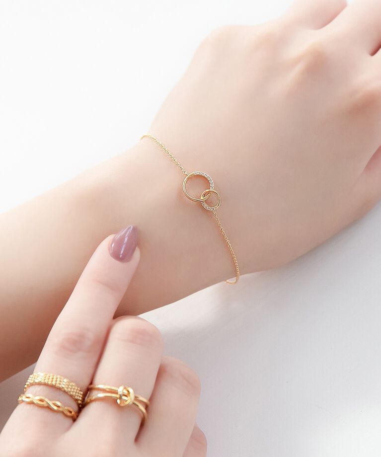 Phoebe「トゥインクルサークルブレスレット」|ブレスレット・バングル|ゴールド