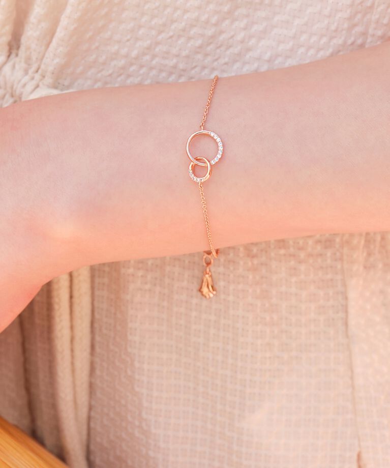 Phoebe「トゥインクルサークルブレスレット　ローズゴールド」|ブレスレット・バングル|ローズゴールド