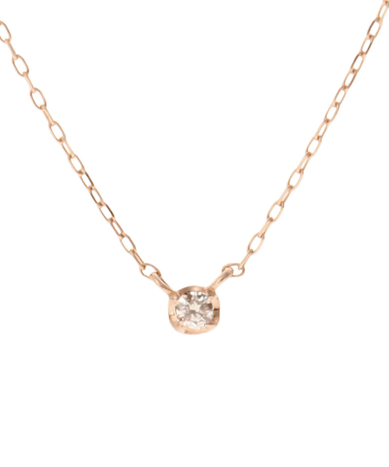 Samantha Tiara「K10 PG １石ダイヤモンド ネックレス」|ネックレス|