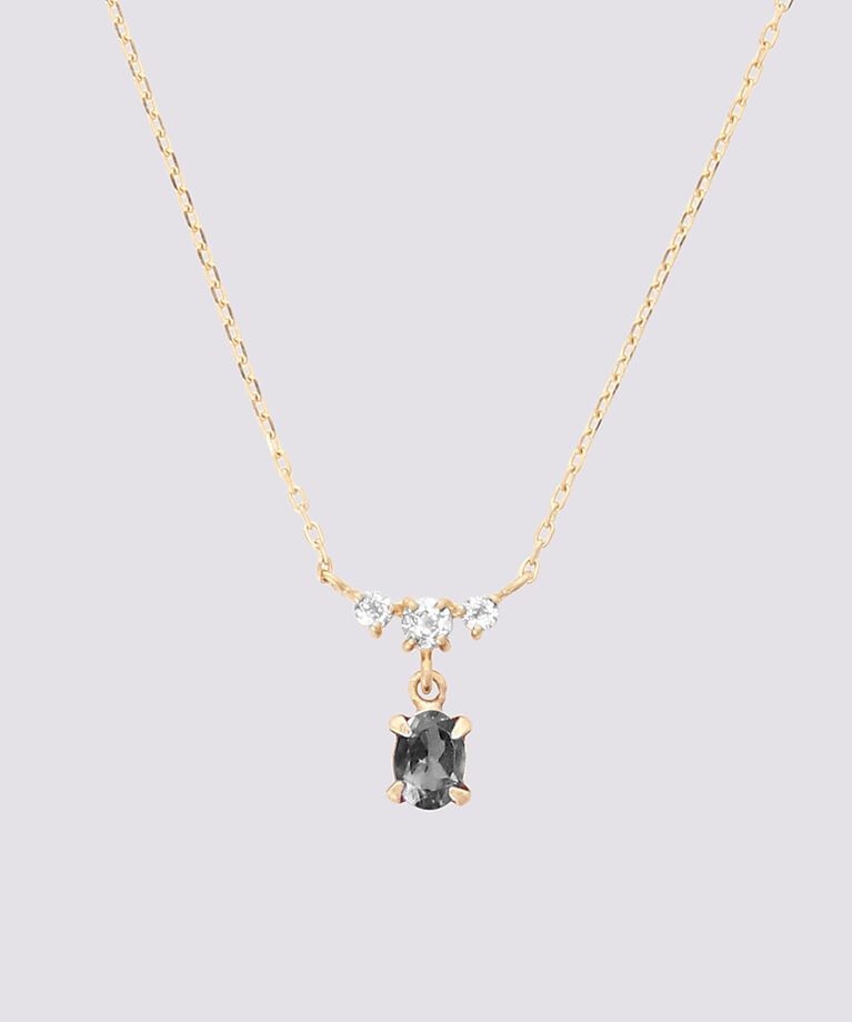 newme by Samantha Thavasa「K10 YG アメシスト オーバルネックレス ≪2月 誕生石≫」|ネックレス|K10 YG