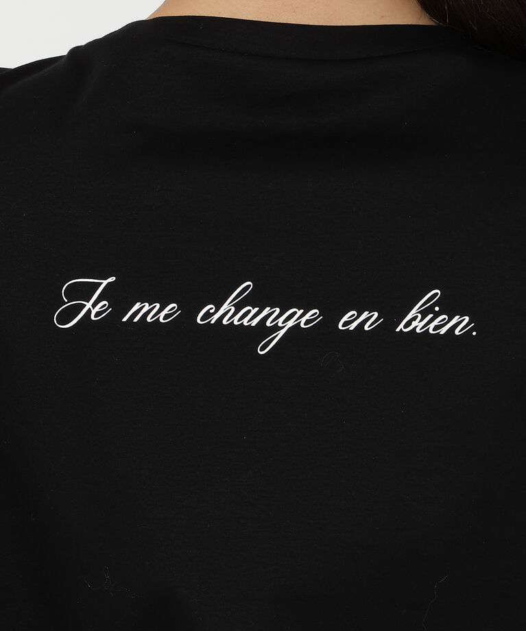 アンドクチュール「シルケットプリントTシャツ」|Tシャツ・カットソー|